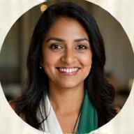 Therapy dog coach Priya Patel
